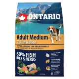Ontario Dog Adult Medium Fish & Rice - 2,25